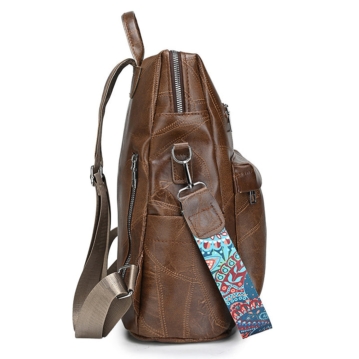 Stylish Leather Backpack Bowlift