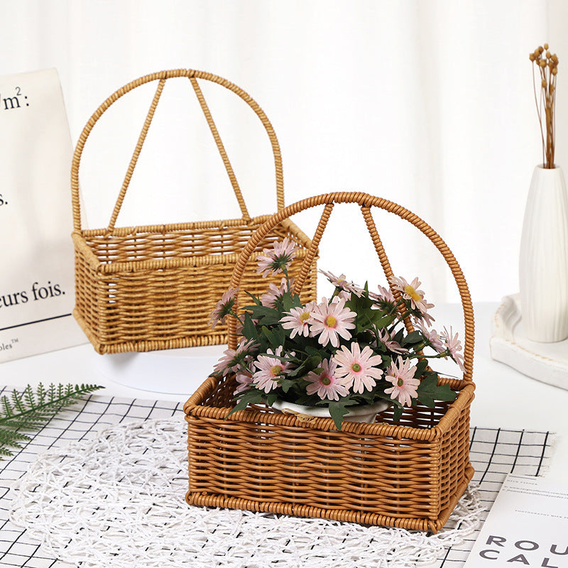 Stylish Decorative Woven Basket Bowlift
