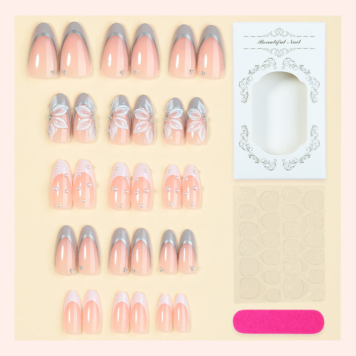 Luxury Decorative Press-On Nail Set Bowlift