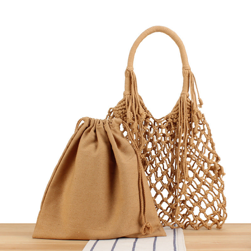 Stylish shopping bag with integrated pouch Bowlift