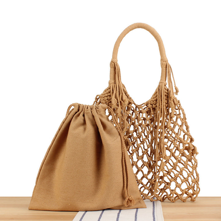 Stylish shopping bag with integrated pouch Bowlift