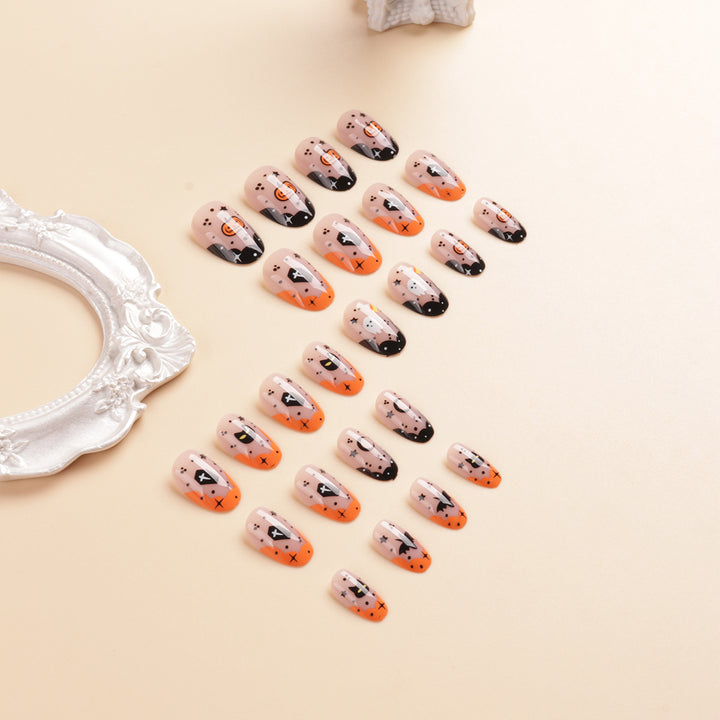 Halloween-Themed Press-On Nail Art Set Bowlift