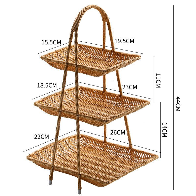 Handcrafted Wicker Storage Basket Bowlift