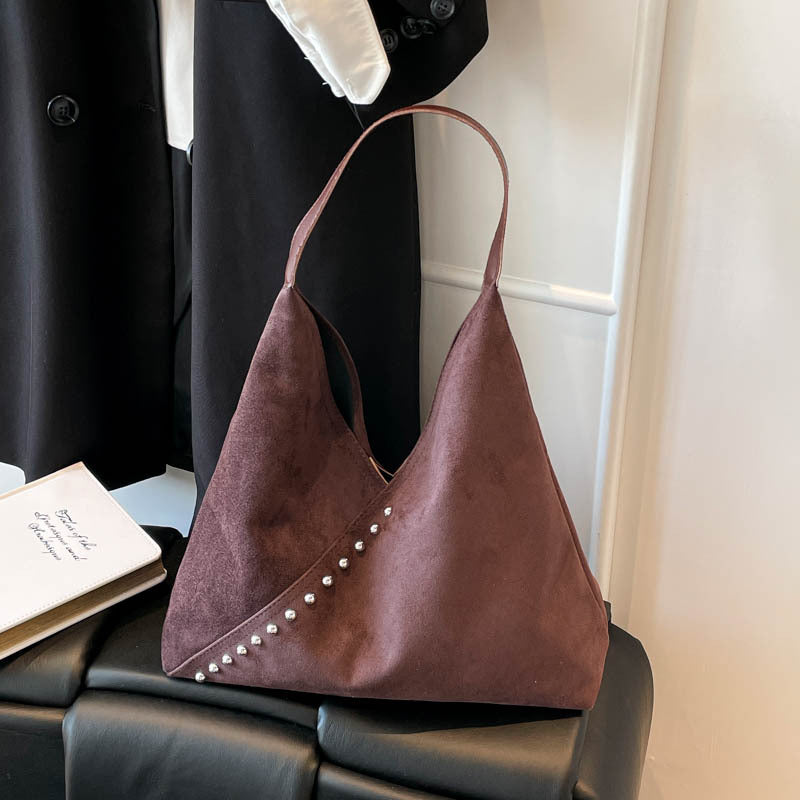 WoUnique Textured Suede Hobo Bag Bowlift