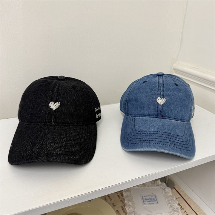 Women's Casual Embroidered Denim Baseball Cap Bowlift