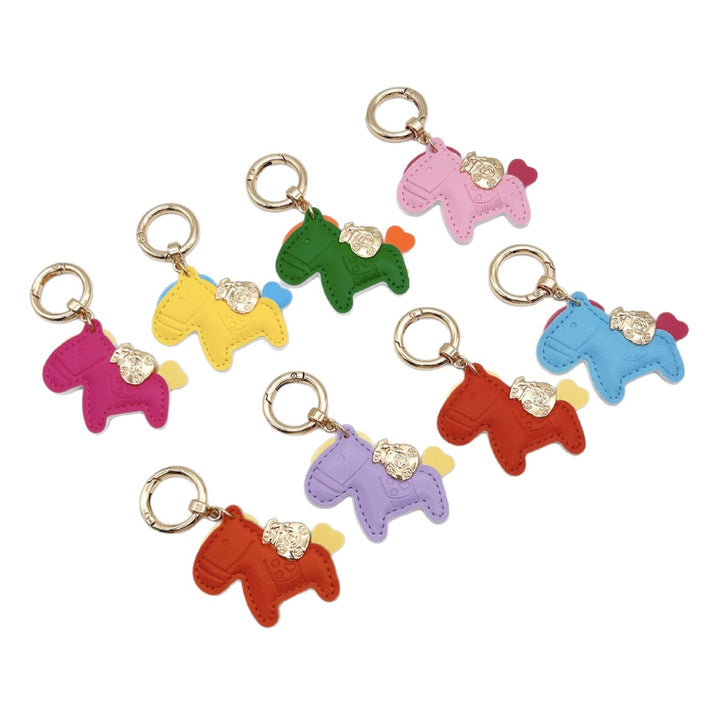 Animal-Shaped Leather Keychain Bowlift