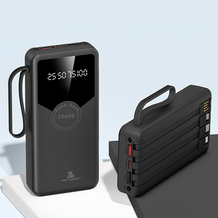 Power bank with fast charging function and LED display Bowlift