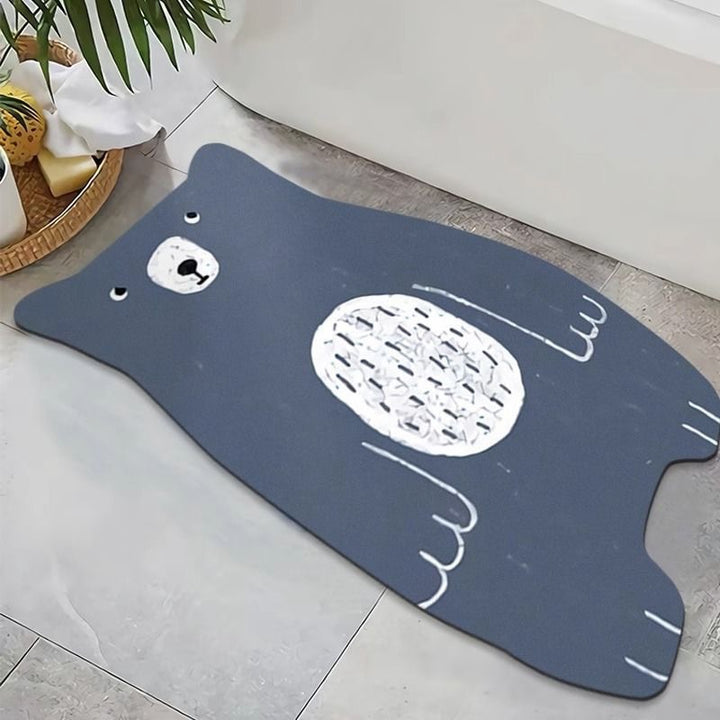 Bear-Shaped Bath Mat