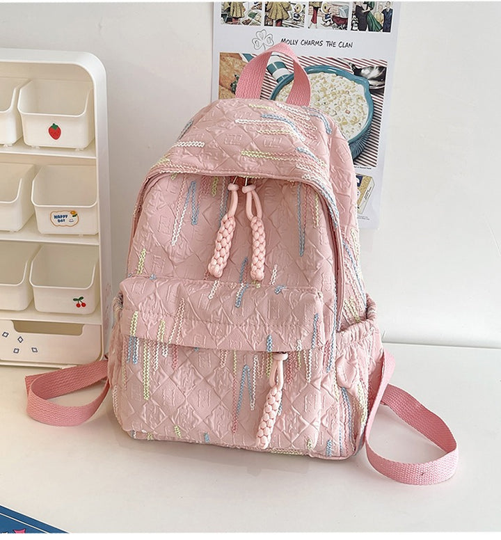 Backpack with Sparkling Details Bowlift