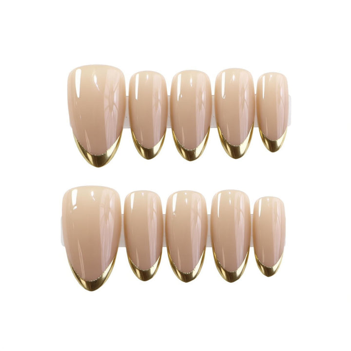 Luxe French Tip Press-On Nail Set Bowlift