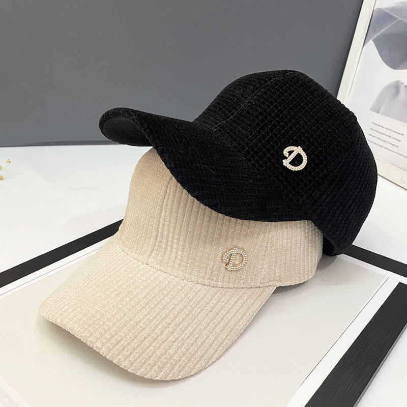 Women's Embellished Textured Baseball Cap Bowlift