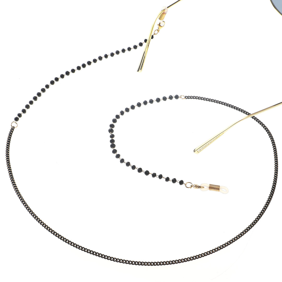 Pearl glasses chain with crystalline shine Bowlift