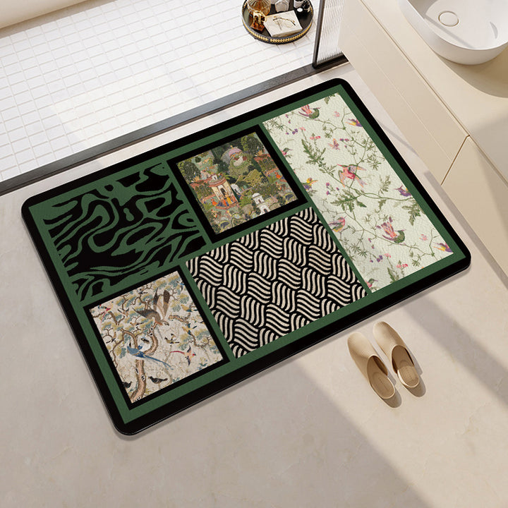 Orange-Themed Bathroom Mat Bowlift