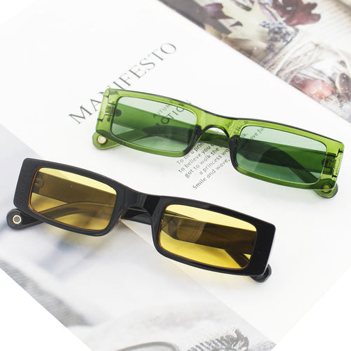Women's fashion rectangular sunglasses with textured frame Bowlift