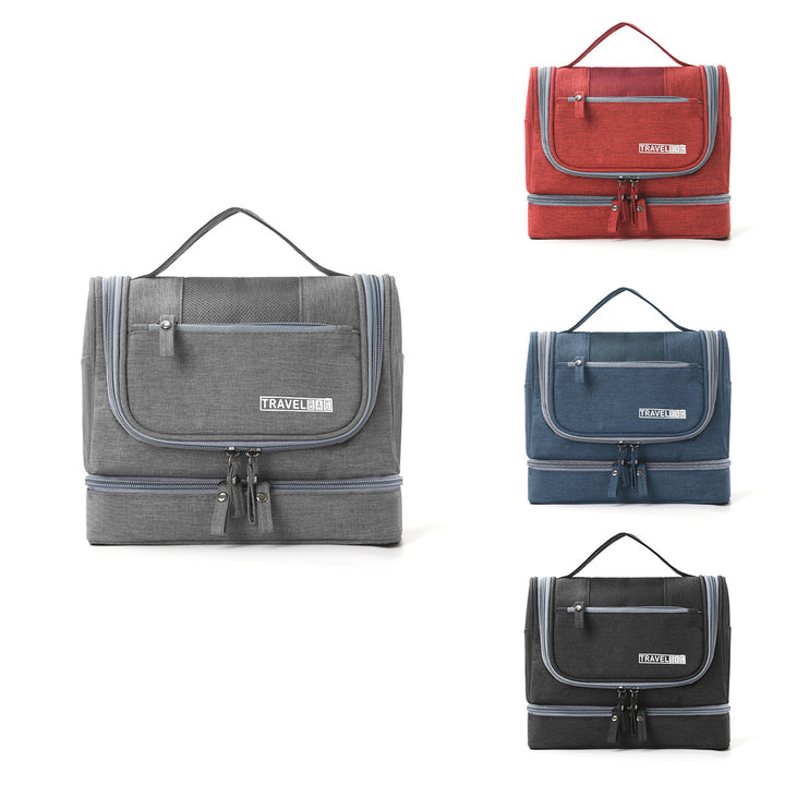 Travel toiletry bag with multiple compartments and practical organization Bowlift
