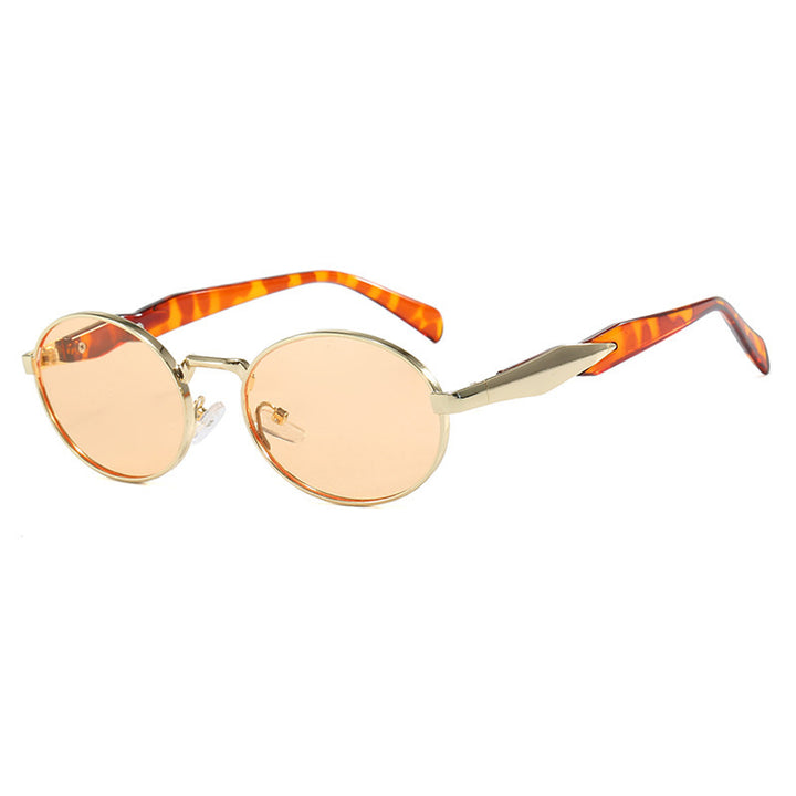 Women's fashionable sunglasses in elegant oval design with trendy accents Bowlift