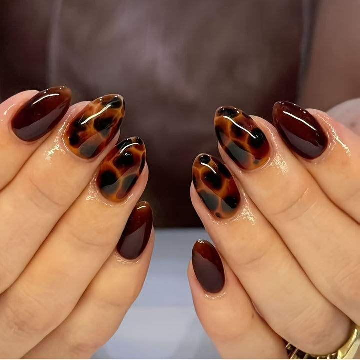 Glossy Natural Look Illusion Nail Set Bowlift