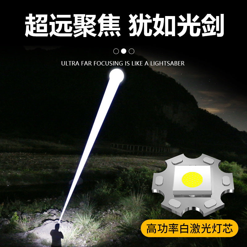 Rechargeable Tactical Zoomable LED Flashlight with Digital LCD Battery Indicator Bowlift