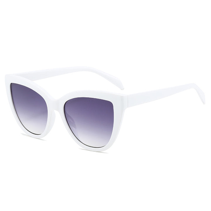 Women's Cat-Eye Sunglasses with Transparent Frame and UV Protection Bowlift