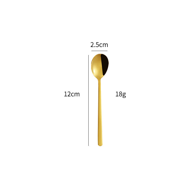 Elegant dessert spoon with luxurious golden surface Bowlift