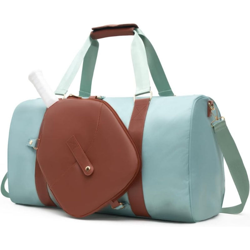 Sporty travel bag with integrated racket cover Bowlift