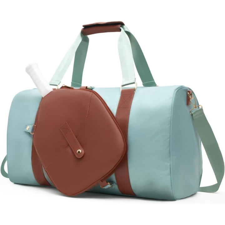 Sporty travel bag with integrated racket cover Bowlift