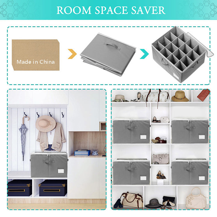 Multifunctional shoe storage box with compartments Bowlift