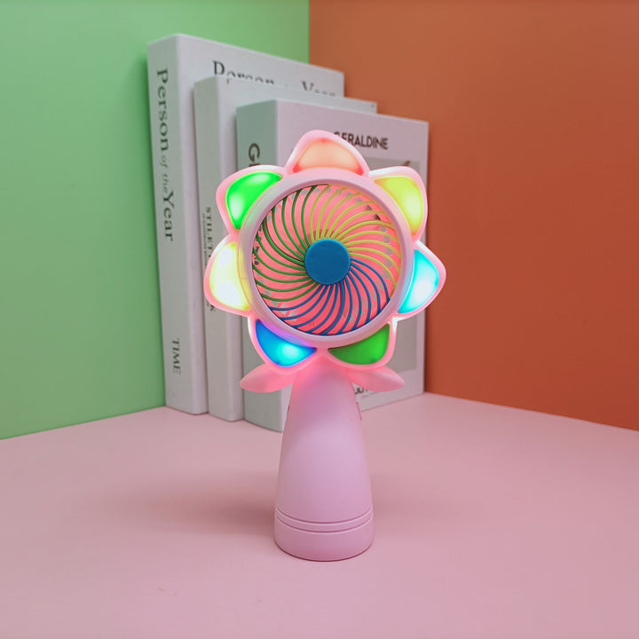 Women's Portable Color Change Fan Bowlift