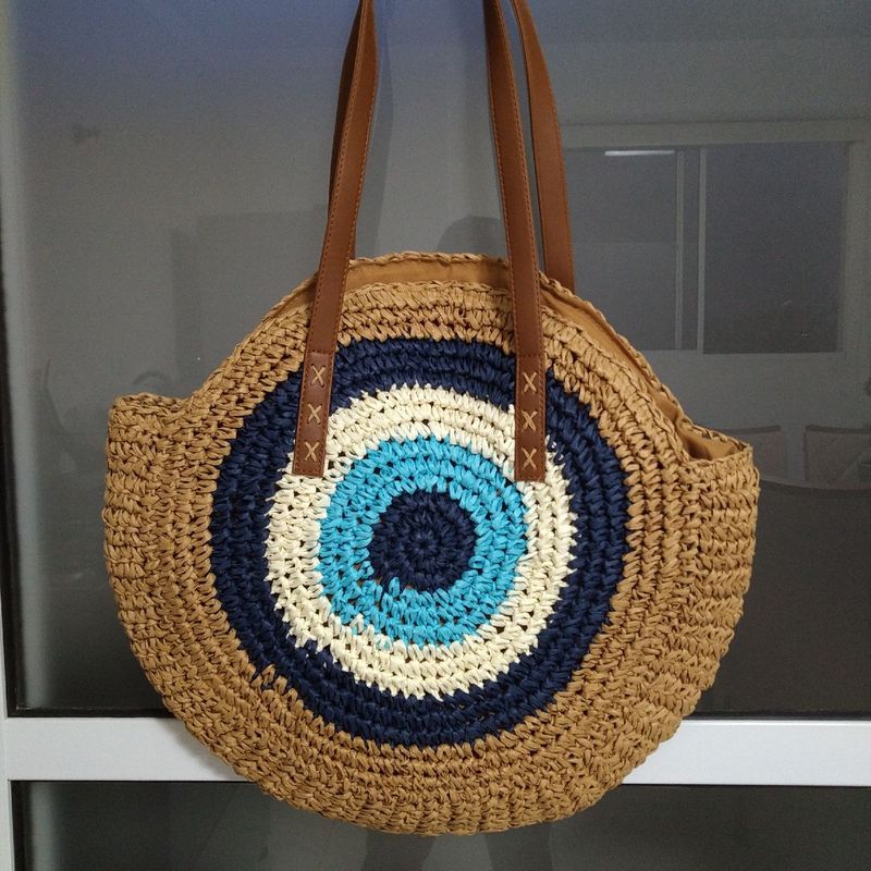 Round Macrame Beach Bag Bowlift