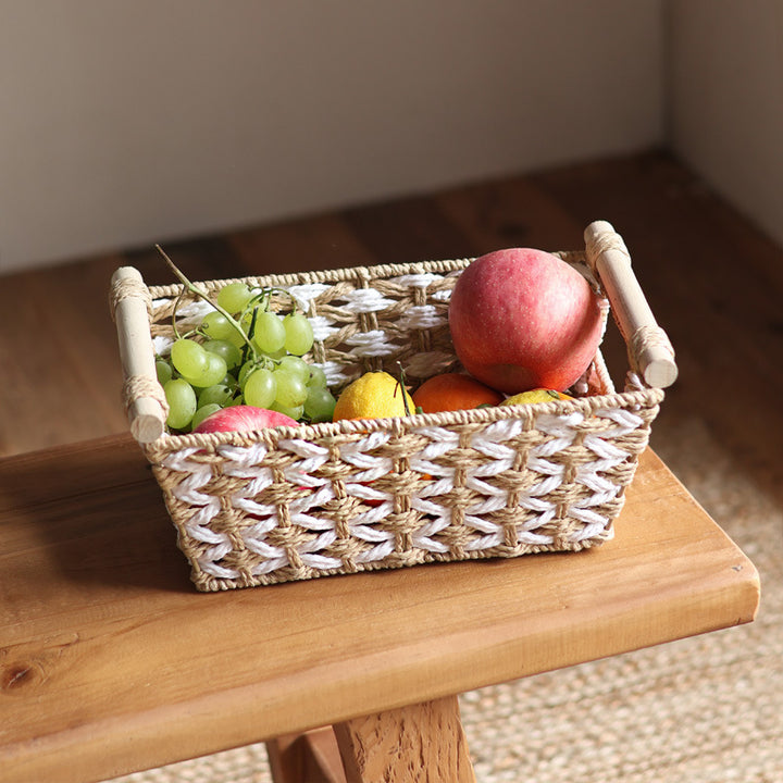 Handcrafted laundry basket made of natural material Bowlift