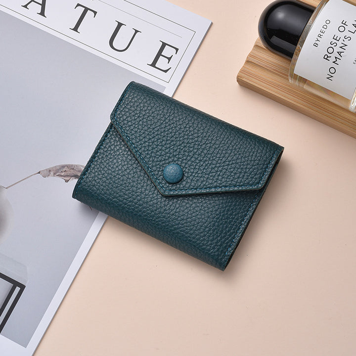 Textured Leather Coin Wallet Bowlift