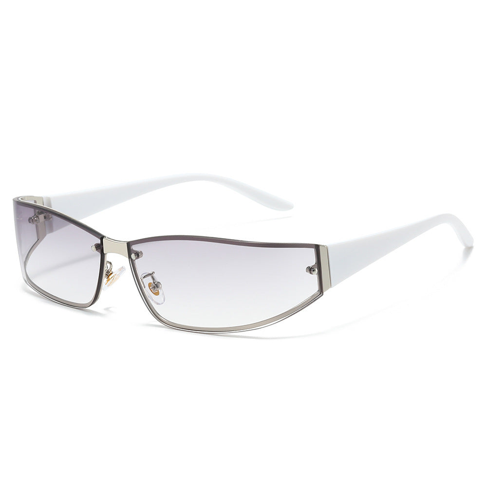 Sleek Cat-Eye Shield Sunglasses Bowlift