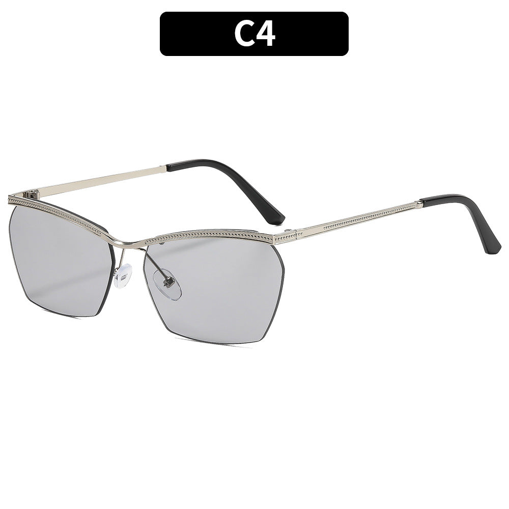 Women's Fashion Sunglasses with Delicate Frame and Gentle Gradient Bowlift
