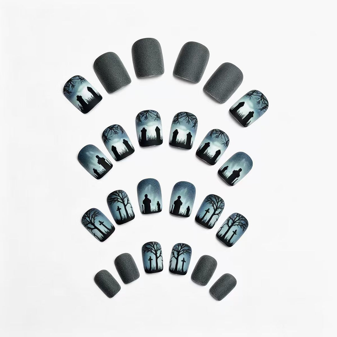 Artistic Gothic Nail Art Bowlift