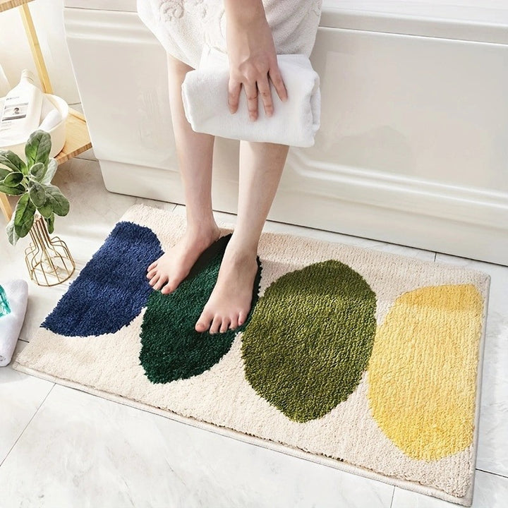 Cozy Rainbow-Themed Bath Mat