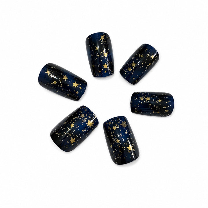 Starry Night Press-On Nail Set Bowlift