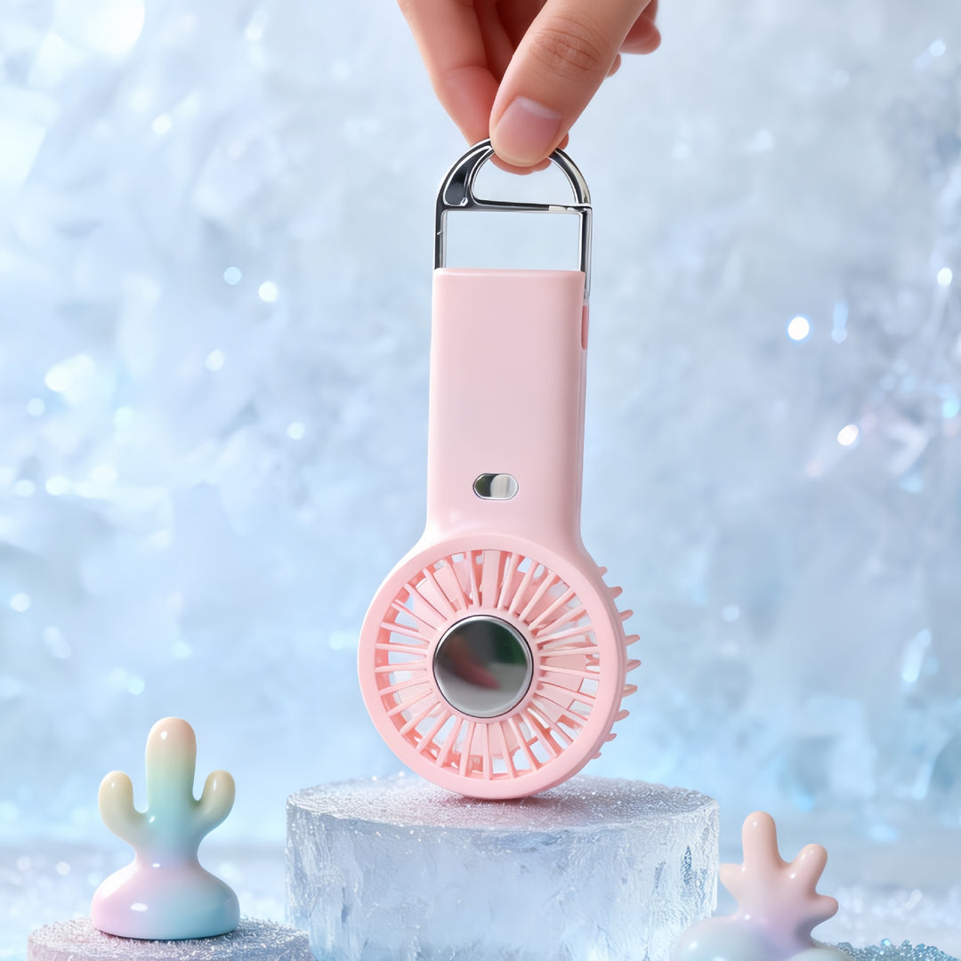 Women Portable Handheld Fan with Cooling Function Bowlift