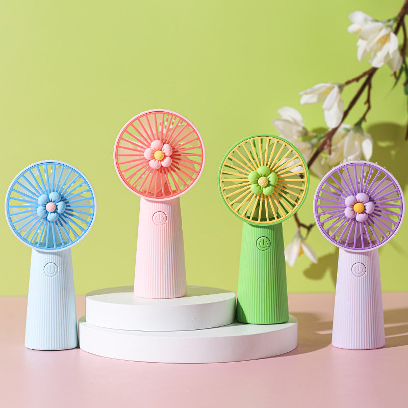 Unisex Portable Hand Fan with Colorful Design Bowlift