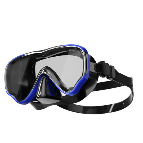 Diving mask with anti-fog technology and wide field of vision Bowlift