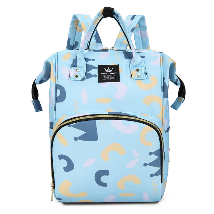 Stylish Floral Patterned Baby Care Backpack Bowlift