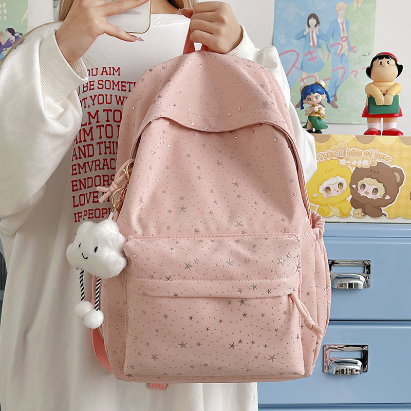 Fashionable backpack with sparkling star motif Bowlift