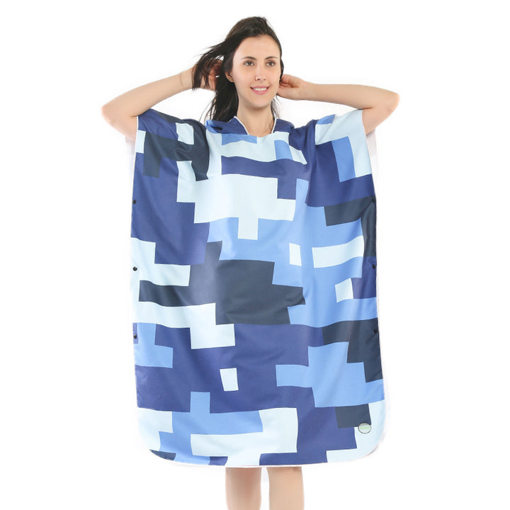 Beach dress with tropical print Bowlift