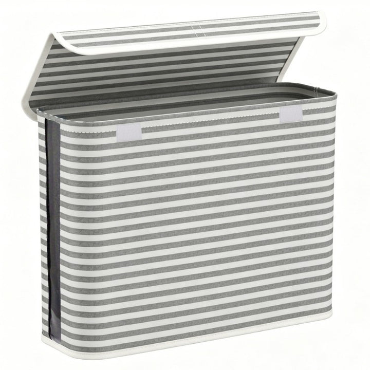 Multifunctional laundry storage box with bamboo lid Bowlift