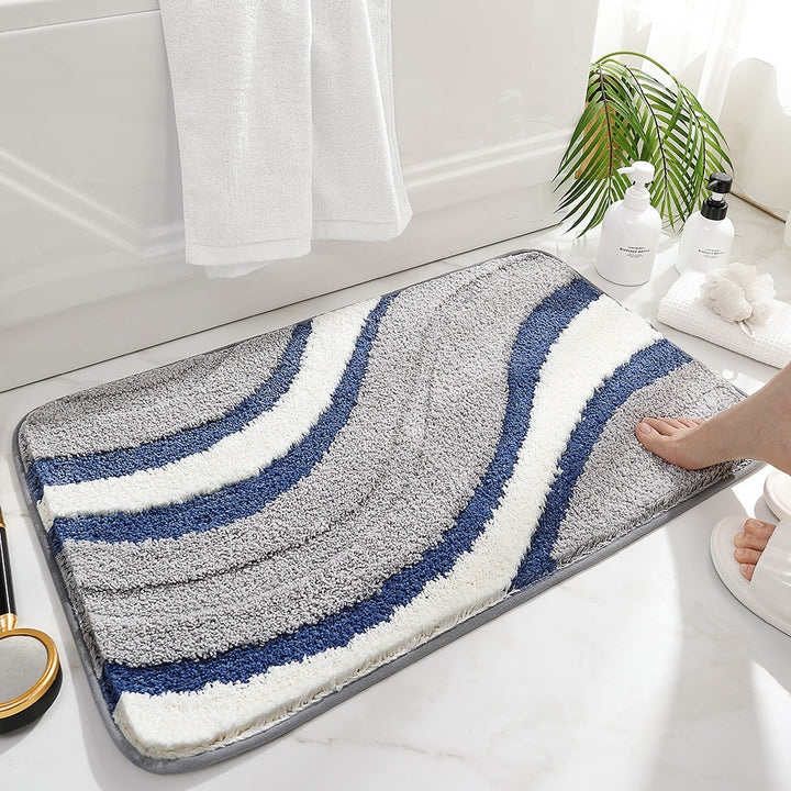 Cozy Rainbow-Themed Bath Mat