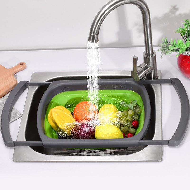 Collapsible sieve and rinse bowl Bowlift