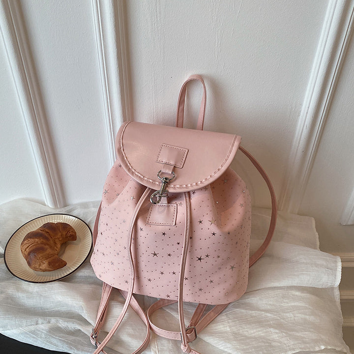 WoStar-Patterned Drawstring Backpack Bowlift