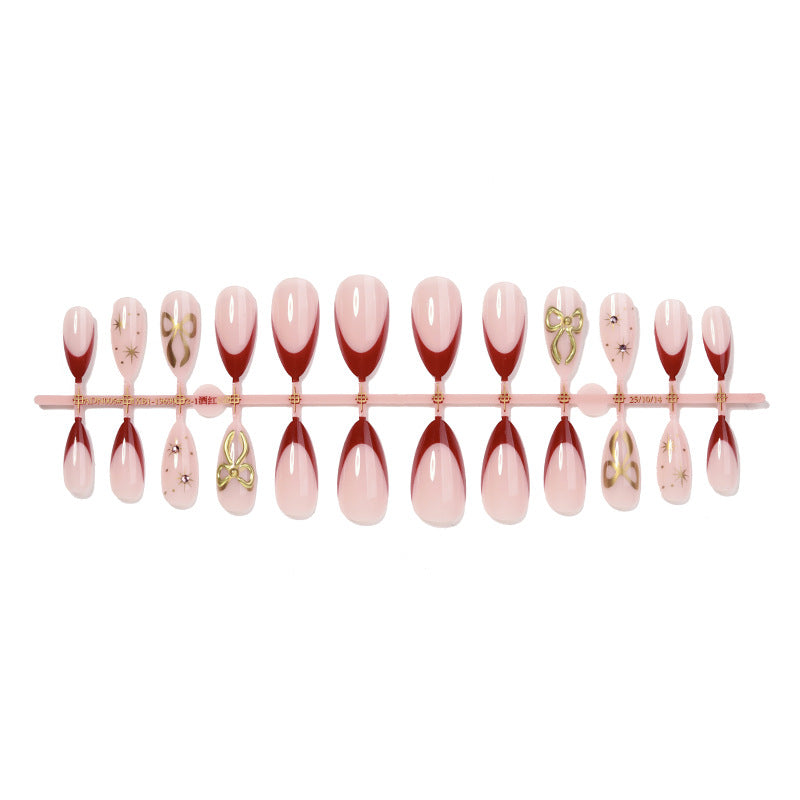 Elegant Artistic Press-On Nail Collection Bowlift