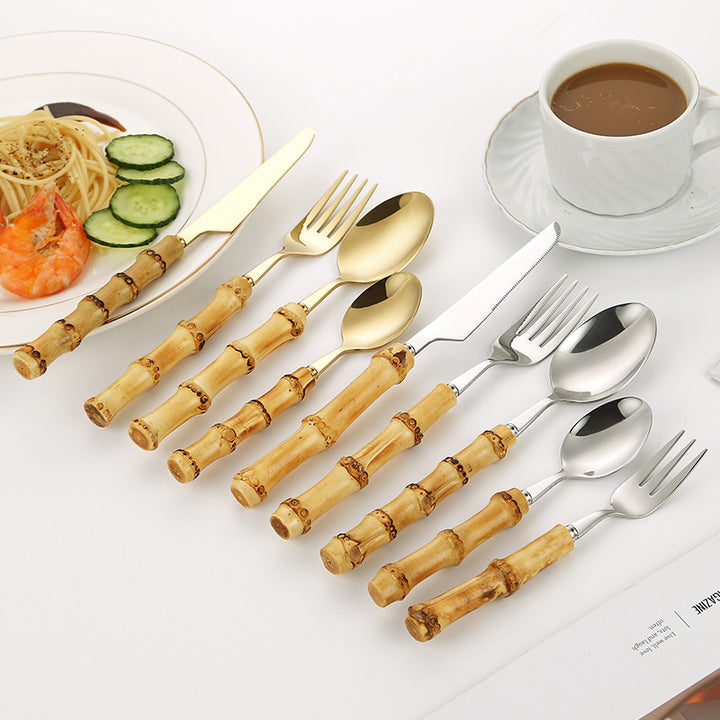 Bamboo Handle Salad Fork Bowlift