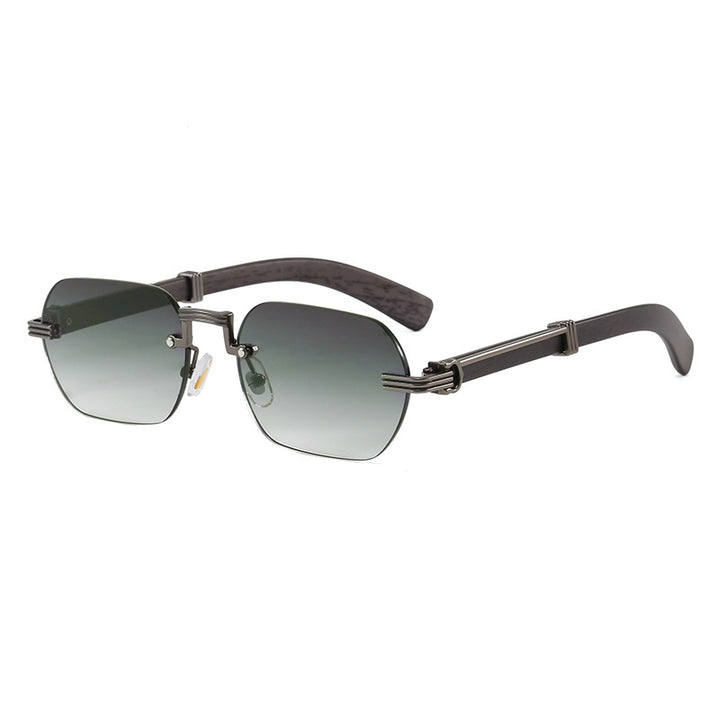 Women's Geometric Designer Sunglasses with Luxurious Metal Frame Bowlift