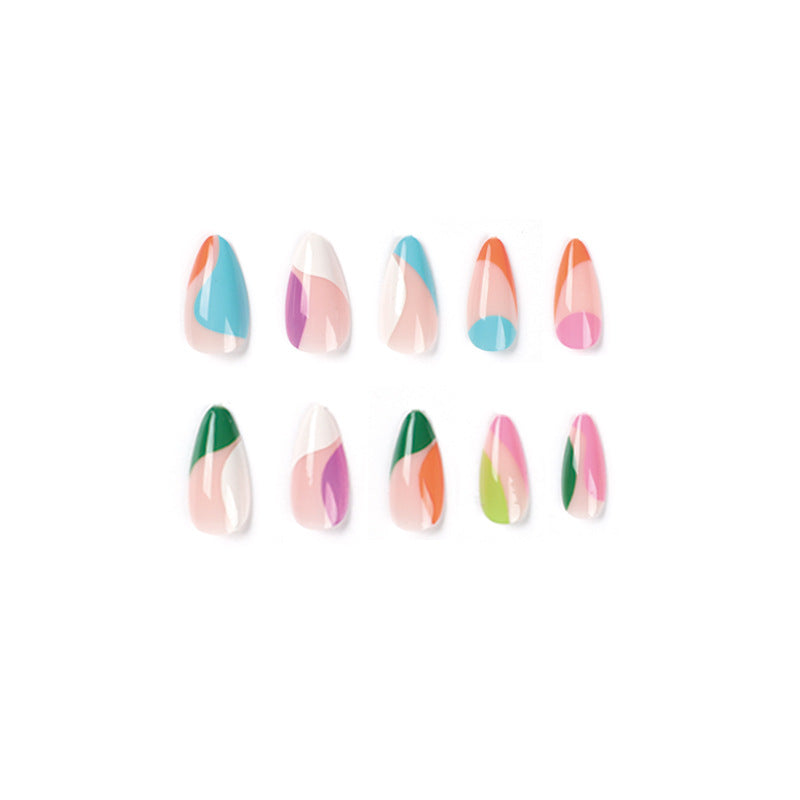 Artful nail art with colorful accents Bowlift